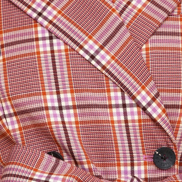 Avec Les Filles Plaid Trench Coat - NWT - Picture 4 of 16